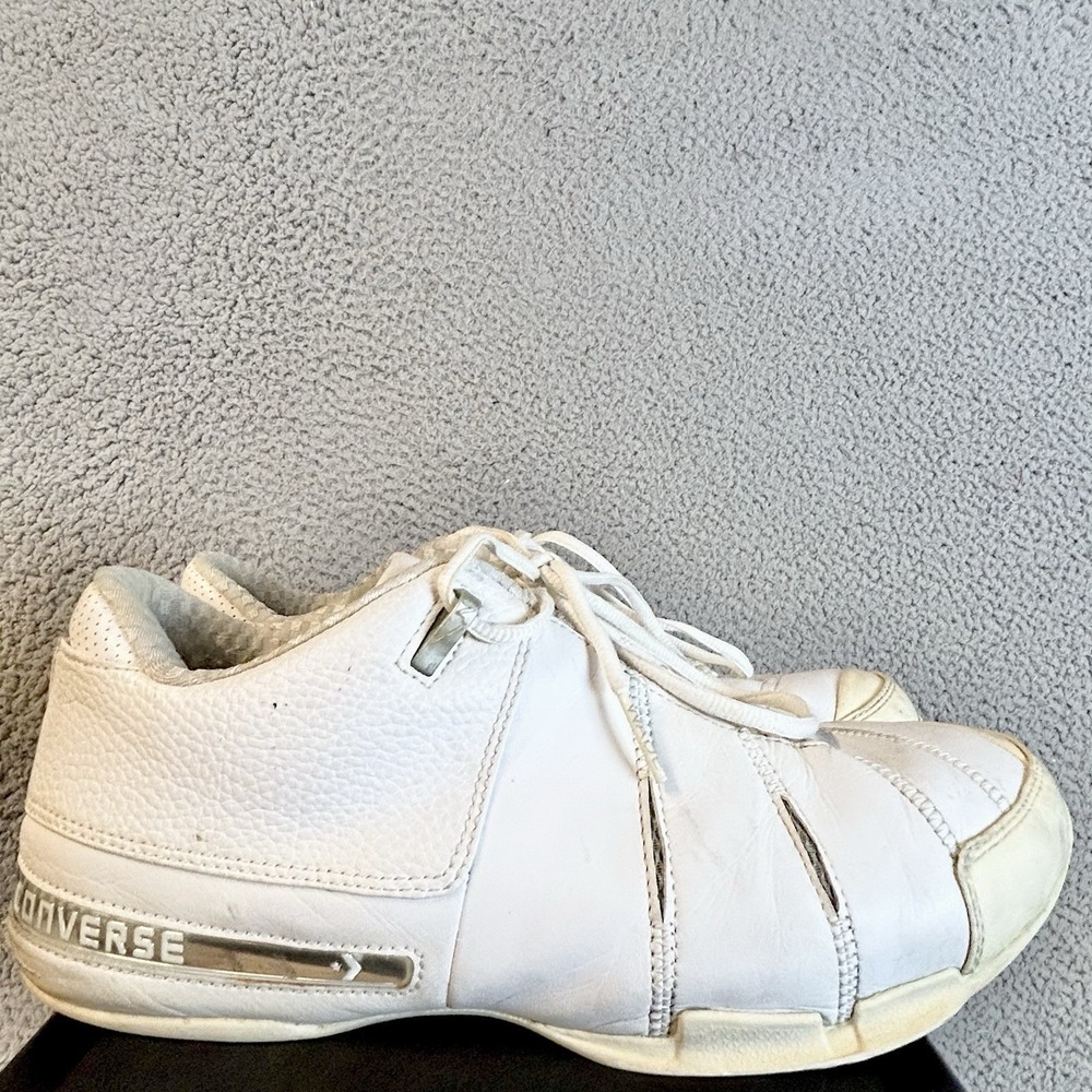 Vintage Wade Converse 1 Signature OX Low Top Size 10.5 White Silver 1V191 Y2K